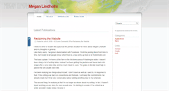 Desktop Screenshot of meganlindholm.com
